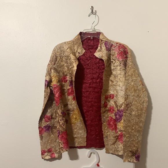 She’s All That Gold/Red Tank & Cover Top Size M Very Elegant Used - Picture 3 of 11